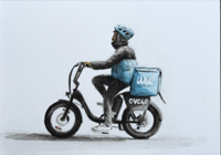 Essen kommt gleich <br> Aquarell, 10 x 15 cm